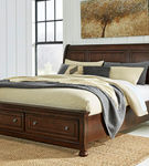 Millennium by Ashley Porter California King Sleigh Bed-Rustic Brown