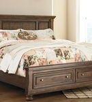 Signature Design by Ashley Flynnter Queen Panel Bed with 2 Storage Drawers