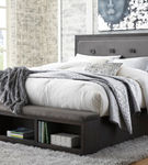 Signature Design by Ashley Hyndell Queen Upholstered Panel Bed with Storage