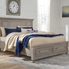 Signature Design by Ashley Lettner California King Sleigh Bed-Light Gray