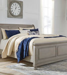 Signature Design by Ashley Lettner Queen Sleigh Bed-Light Gray