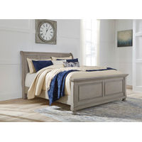 Signature Design by Ashley Lettner Queen Sleigh Bed-Light Gray