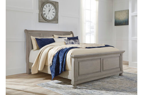 Signature Design by Ashley Lettner Queen Sleigh Bed-Light Gray