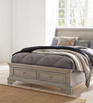 Signature Design by Ashley Lettner Full Sleigh Bed-Light Gray