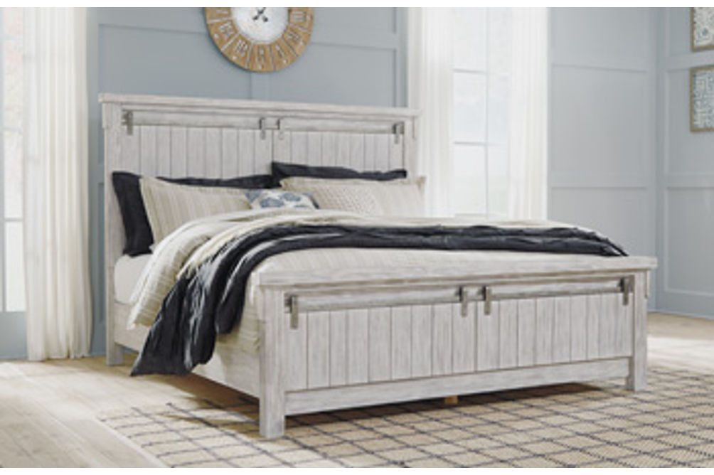 Signature Design by Ashley Brashland California King Panel Bed-White