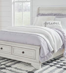 Signature Design by Ashley Robbinsdale Full Sleigh Storage Bed-Antique White
