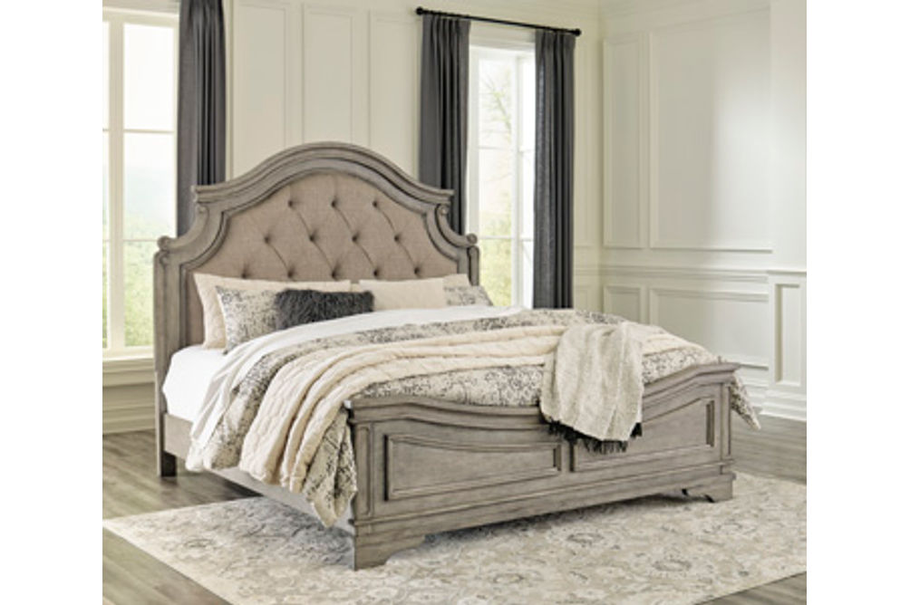 Signature Design by Ashley Lodenbay King Panel Bed-Antique Gray