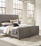 Millennium by Ashley Krystanza Queen Upholstered Panel Bed-Weathered Gray