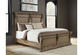 Signature Design by Ashley Markenburg King Panel Bed-Brown