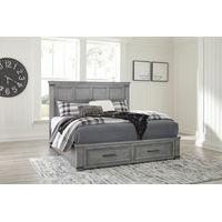 Signature Design by Ashley Russelyn California King Storage Bed-Gray