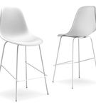 Signature Design by Ashley Forestead Counter Height Bar Stool (Set of 2)-White