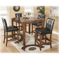 5pc Theo Counter Height Dining Table and Bar Stools