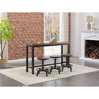 Quinidad Counter Height Dining Table and Bar Stools (Set of 4)