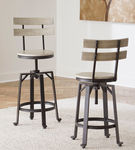 Signature Design by Ashley Karisslyn Counter Height Bar Stool (Set of 2)-White