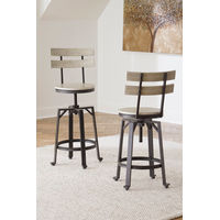 Signature Design by Ashley Karisslyn Counter Height Bar Stool (Set of 2)-White