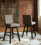 Signature Design by Ashley Tallenger Bar Height Bar Stool (Set of 2)