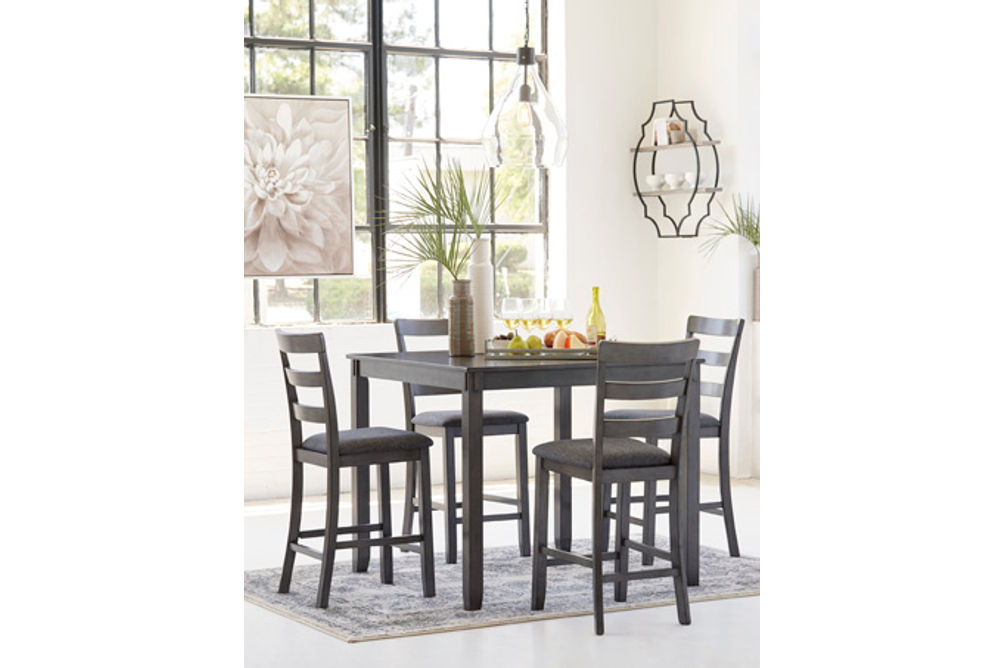 Signature Design by Ashley Bridson Counter Height Dining Table and Bar Stools