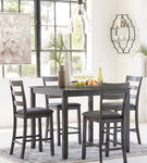 Signature Design by Ashley Bridson Counter Height Dining Table and Bar Stools