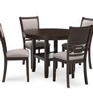 Signature Design by Ashley Langwest Dining Table and 4 Chairs (Set of 5)