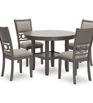 Signature Design by Ashley Wrenning Dining Table and 4 Chairs (Set of 5)