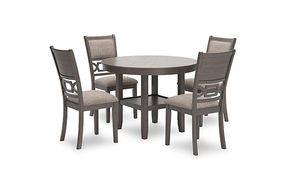 Signature Design by Ashley Wrenning Dining Table and 4 Chairs (Set of 5)