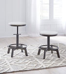 Signature Design by Ashley Torjin Counter Height Stool (Set of 2)-Vintage Whit