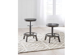 Signature Design by Ashley Torjin Counter Height Stool (Set of 2)-Gray