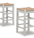 Signature Design by Ashley Mirimyn Counter Height Bar Stool (Set of 2)-White