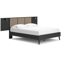 Signature Design by Ashley Charlang Queen Panel Platform Bed with 2 Extensions