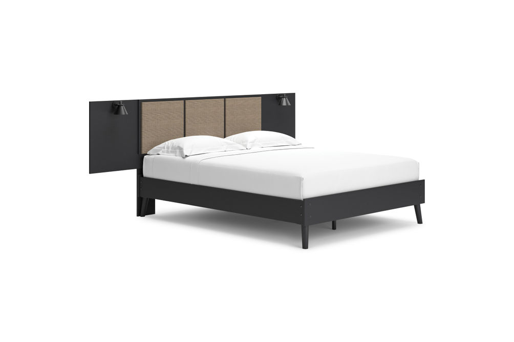 Signature Design by Ashley Charlang Queen Panel Platform Bed with 2 Extensions