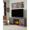 Signature Design by Ashley Wynnlow TV Stand with Electric Fireplace-Gray