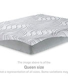 Sierra Sleep by Ashley 10 Inch Memory Foam King Mattress-White