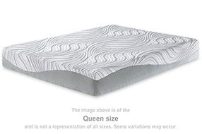 Sierra Sleep by Ashley 10 Inch Memory Foam King Mattress-White