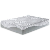 Sierra Sleep by Ashley 12 Inch Memory Foam Queen Mattress-White