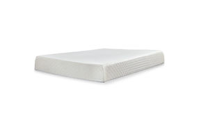 Sierra Sleep by Ashley 10 Inch Chime Memory Foam King Mattress in a Box-White