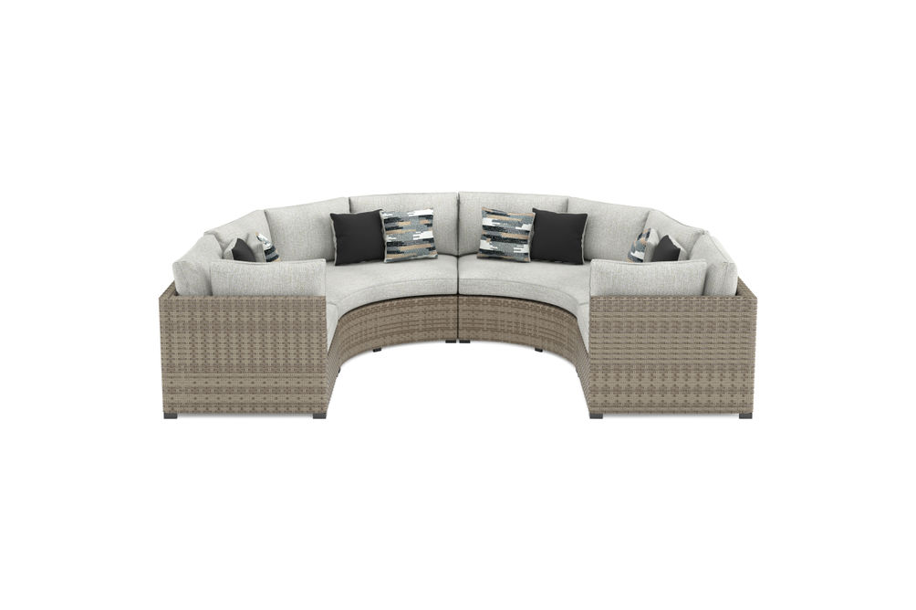 Signature Design by Ashley Calworth 3-Piece Outdoor Sectional-Beige