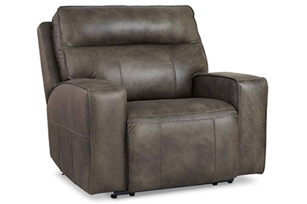 Signature Design by Ashley Game Plan Oversized Power Recliner-Concrete