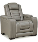 Signature Design by Ashley Backtrack Power Recliner-Gray