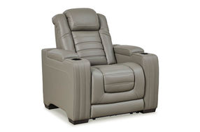 Signature Design by Ashley Backtrack Power Recliner-Gray