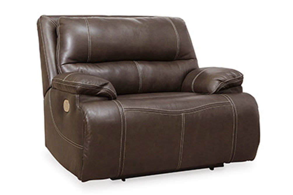 Signature Design by Ashley Ricmen Oversized Power Recliner-Walnut