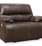 Signature Design by Ashley Ricmen Oversized Power Recliner-Walnut