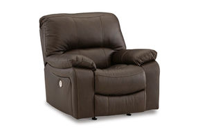 Signature Design by Ashley Leesworth Power Recliner-Dark Brown