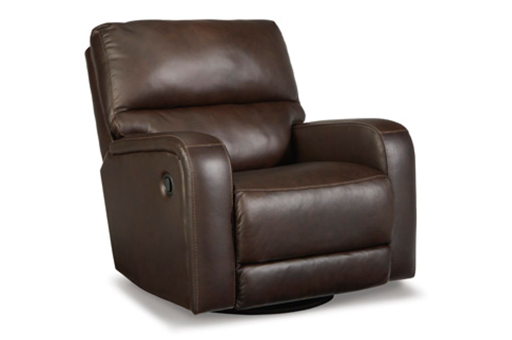 Signature Design by Ashley Emberla Swivel Glider Recliner-Coffee