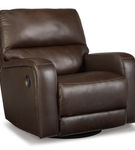 Signature Design by Ashley Emberla Swivel Glider Recliner-Coffee