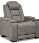 Signature Design by Ashley The Man-Den Power Recliner-Gray