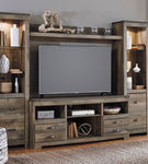 Signature Design by Ashley Trinell 4-Piece Entertainment Center-Brown