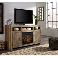 Signature Design by Ashley Sommerford 62" TV Stand with Electric Fireplac