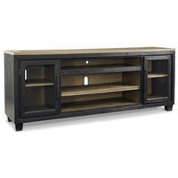 Signature Design by Ashley Foyland 83" TV Stand-Black/Brown