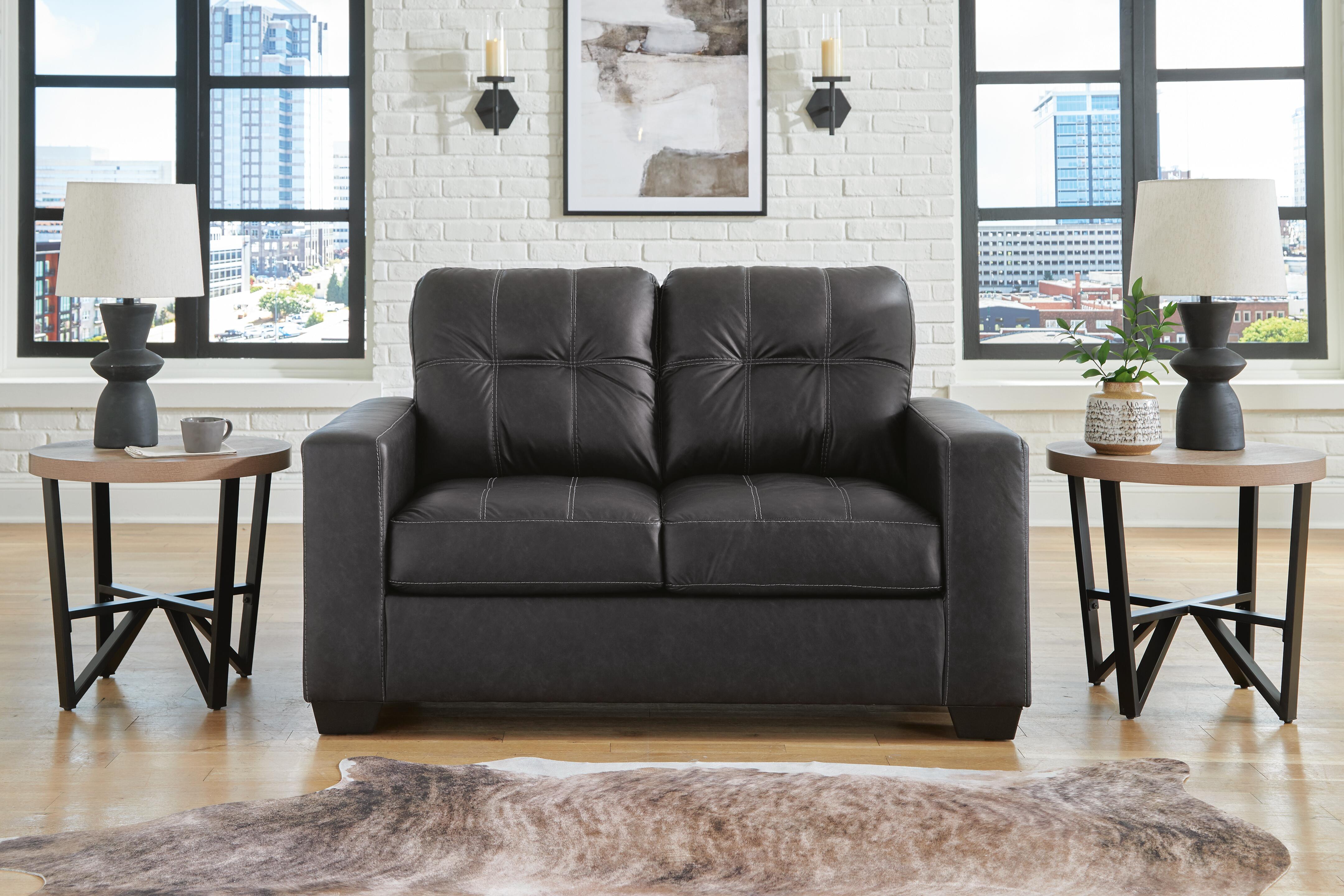 Rent-To-Own Benchcraft Barlin Mills Sofa and Loveseat-Carbon