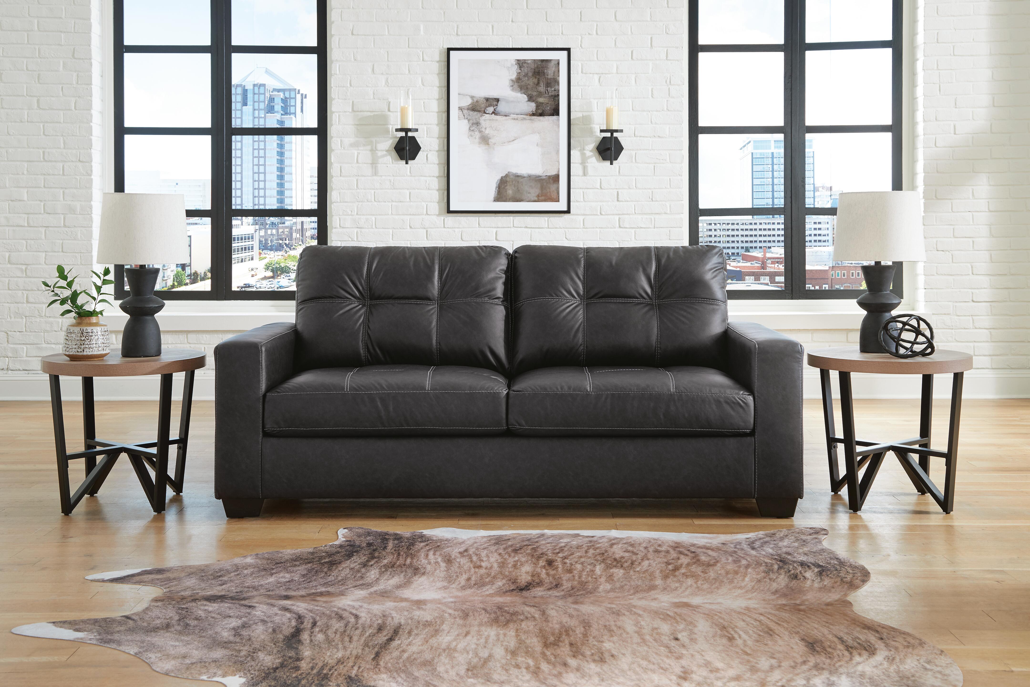 Rent-To-Own Benchcraft Barlin Mills Sofa and Loveseat-Carbon